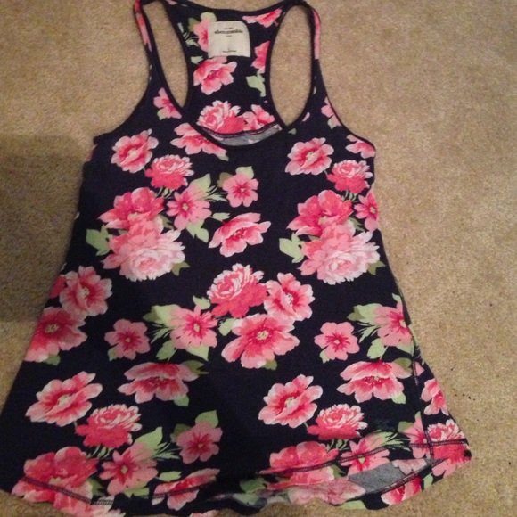 A floral tang top