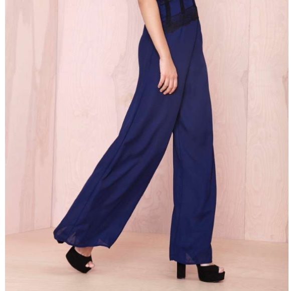 navy jumpsuit with lace detail MAKE ME AN OFFER! - Picture 2 of 3