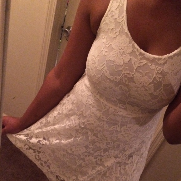 White lace dress
