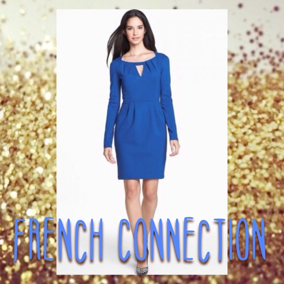 French Connection cobalt fcuk Ponte Stretch Dress - Picture 2 of 4