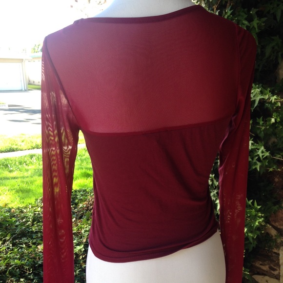 Charlotte Russe • Burgundy top - Picture 2 of 2
