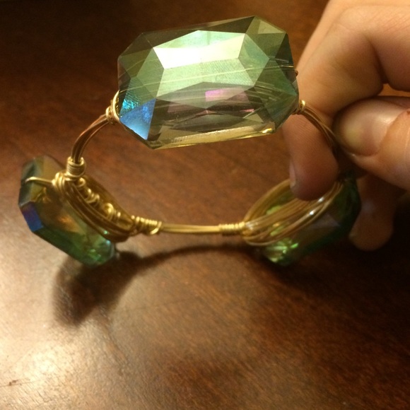 C. Bellus rectangle cut crystal wire bracelet!