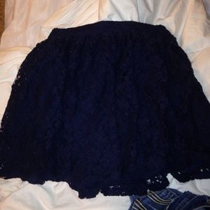 navy blue skirt