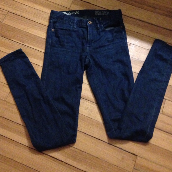 Madewell high riser skinny jeans