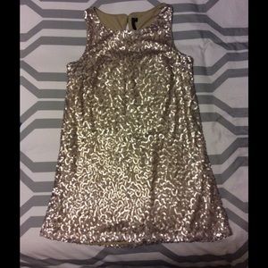 Gold sequin dress! Large