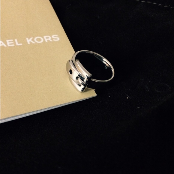Michael Kors Jewelry - ⬇️⬇️⬇️ SALE!!! Michel Kors silver buckle ring