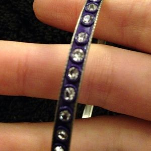 Purple and Rhine stone bangle