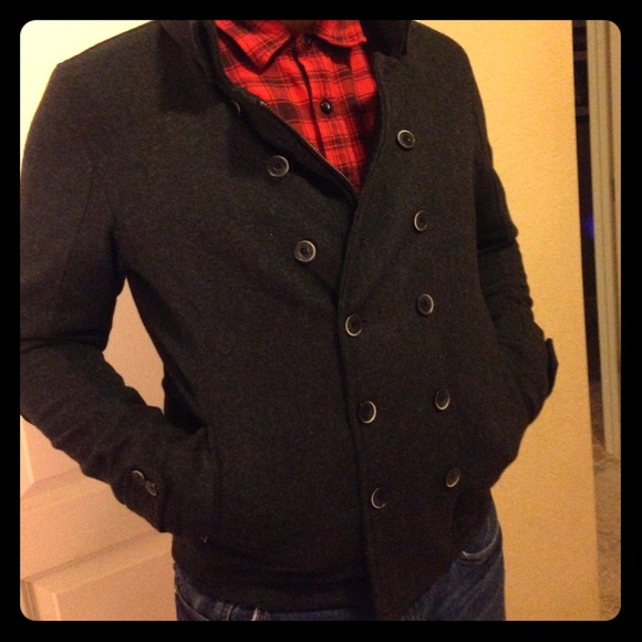 MG BLACK men's peacoat