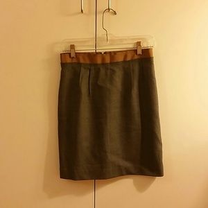 New Loft Grey Pencil Skirt 2 Petite