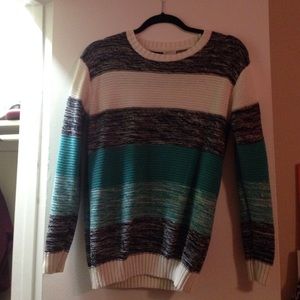 Knitted color-block sweater