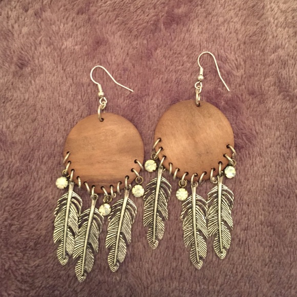 Dream catcher earrings.