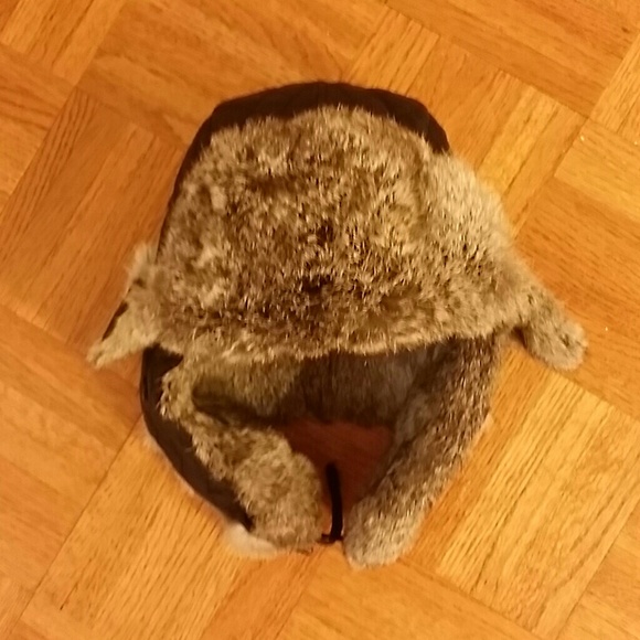Authentic rabbit fur hat