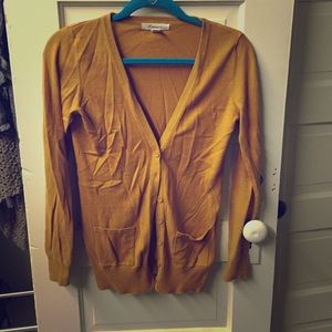 Mustard yellow cardigan