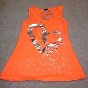 Neon Orange Tank Top