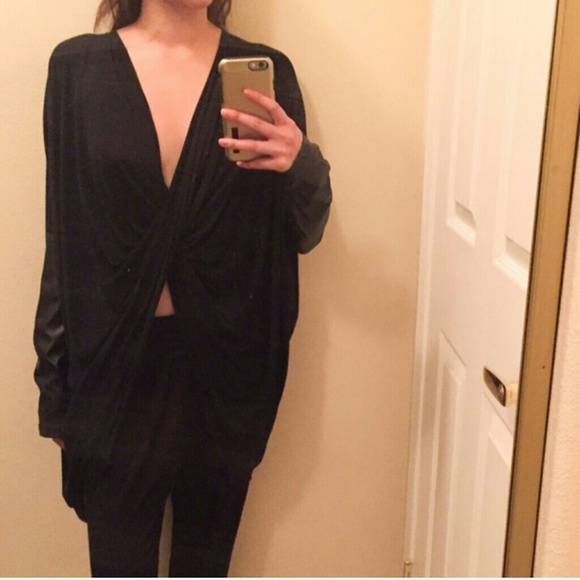 Oversized long sleeve shirt