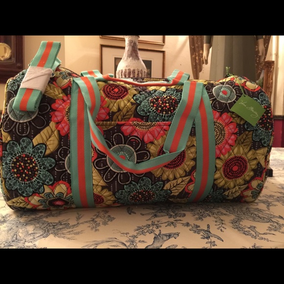 Vera Bradley large round duffle bag