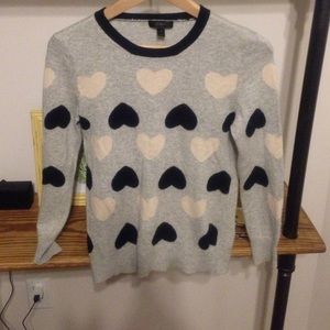J crew Heart sweater