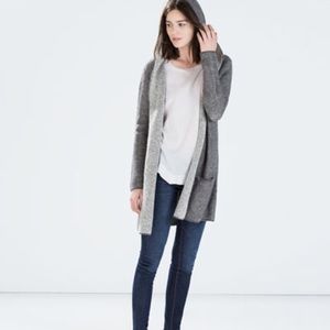Hooded Knit Cardigan