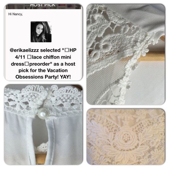 Sale 💟2X HP💟lace chiffon mini dress👗 - Picture 3 of 4