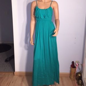 Papaya Green Maxi Dress