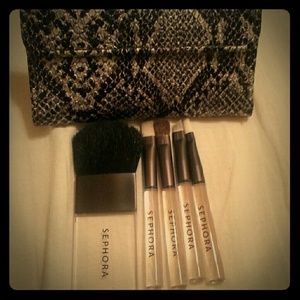 Sephora snake print pocket brush set