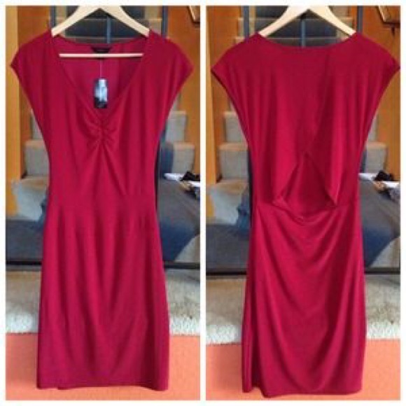 Express open back dress (red)
