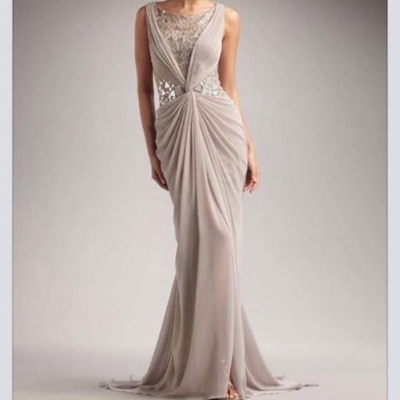 Tadashi Shoji Mirror Bodice Gown