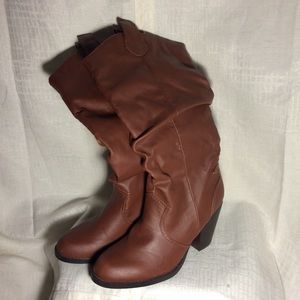 Tall Brown Heel Boots