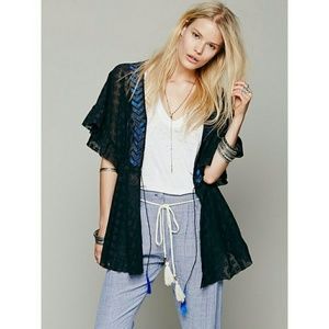 Free People Neon Embellished Lace Jacket.