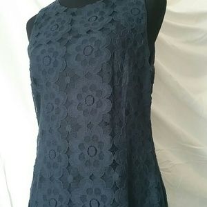 Banana republic lace overlay sleeveless top