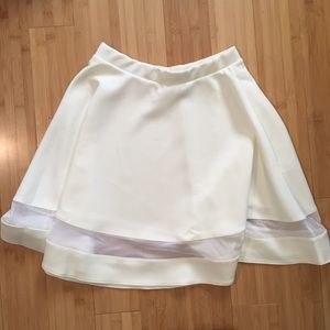 ASOS white circle skirt