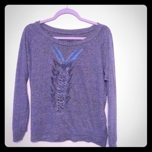 Threadless Select Grey Sweatshirt with Foxes