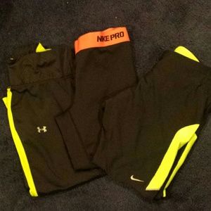Nike & Under Armour Capri Pants