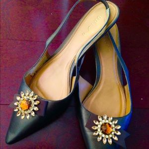 jeweled strap dress shoes