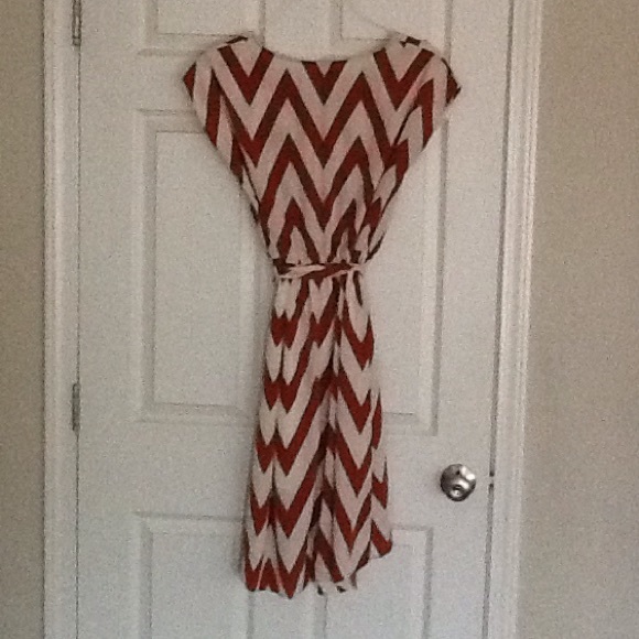 New Blue Rain Chevron Dress - Picture 2 of 3