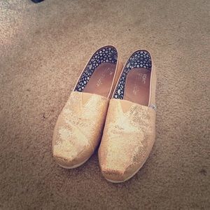 TOMS Gold Shoes