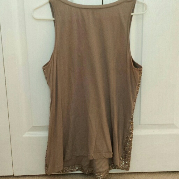 Express tawny sequin tank - Picture 3 of 3