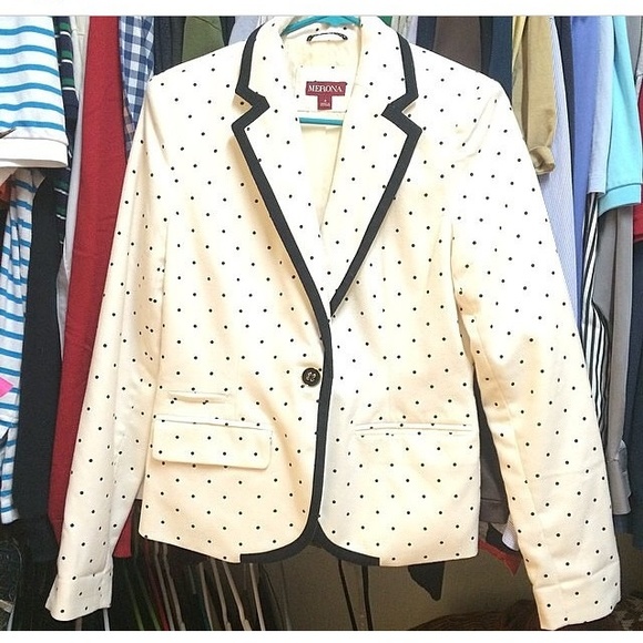 Polka dot blazer
