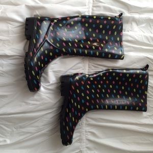 Polka dot rain/waterproof boots