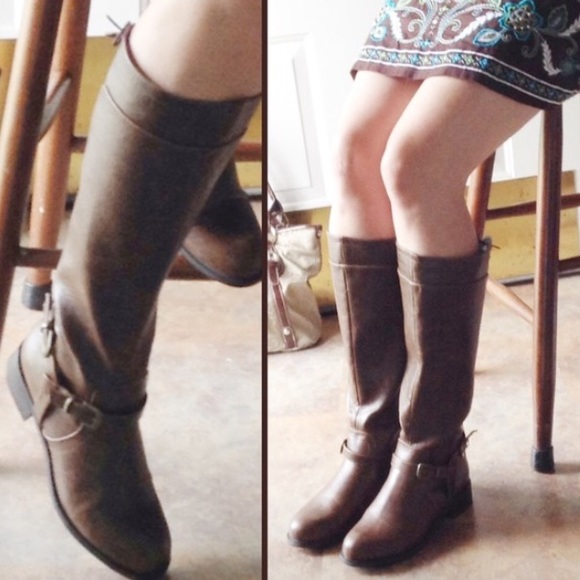 Brown Vegan Riding Boots