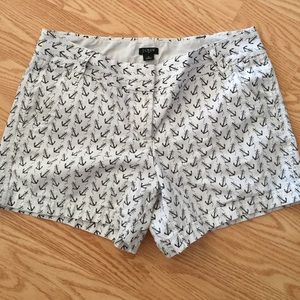 2 Jcrew chino shorts size 10 anchors/stripes