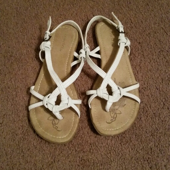 White sandals