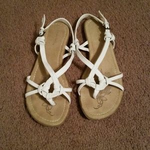White sandals