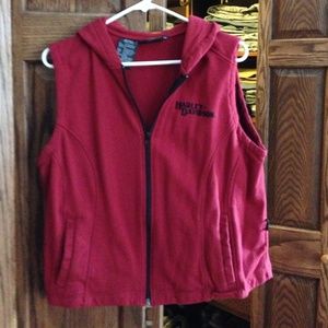 Harley hooded vest