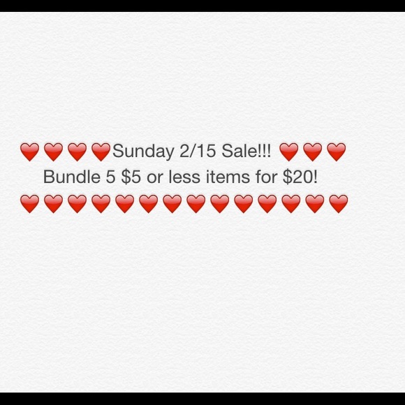 Sunday sale!
