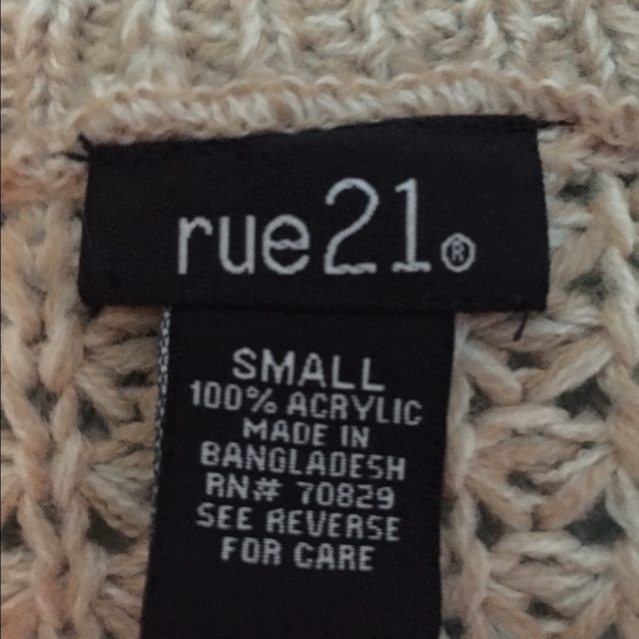 Tan and green RUE 21 sweater! - Picture 3 of 3