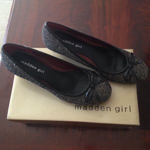 Brand ❗️NEW ❗️Madden Girl Black Tweed Heels Size 7