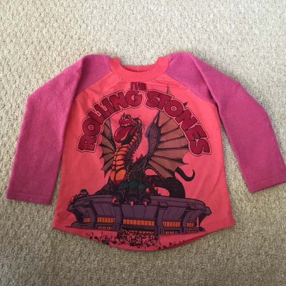 Cute girls' tee -Rolling Stones! 4T - Picture 2 of 3