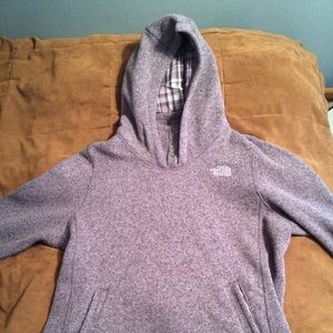 Purple North Face hoodie