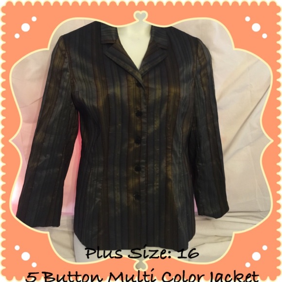 💢SOLD💢 Multi Stripe 5 Button Blazer